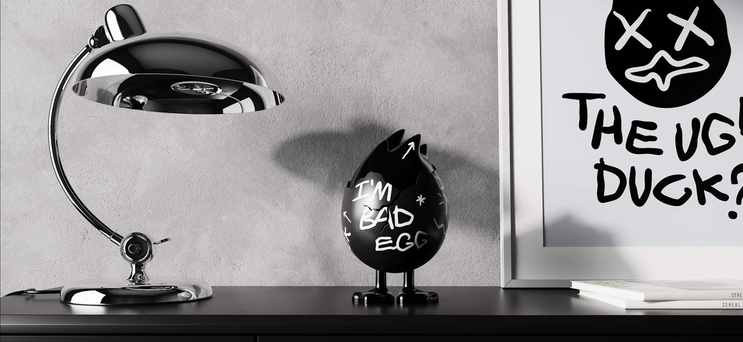 Арт-фигурка TUD BAD EGG в интерьере — купить в Санкт-Петербурге