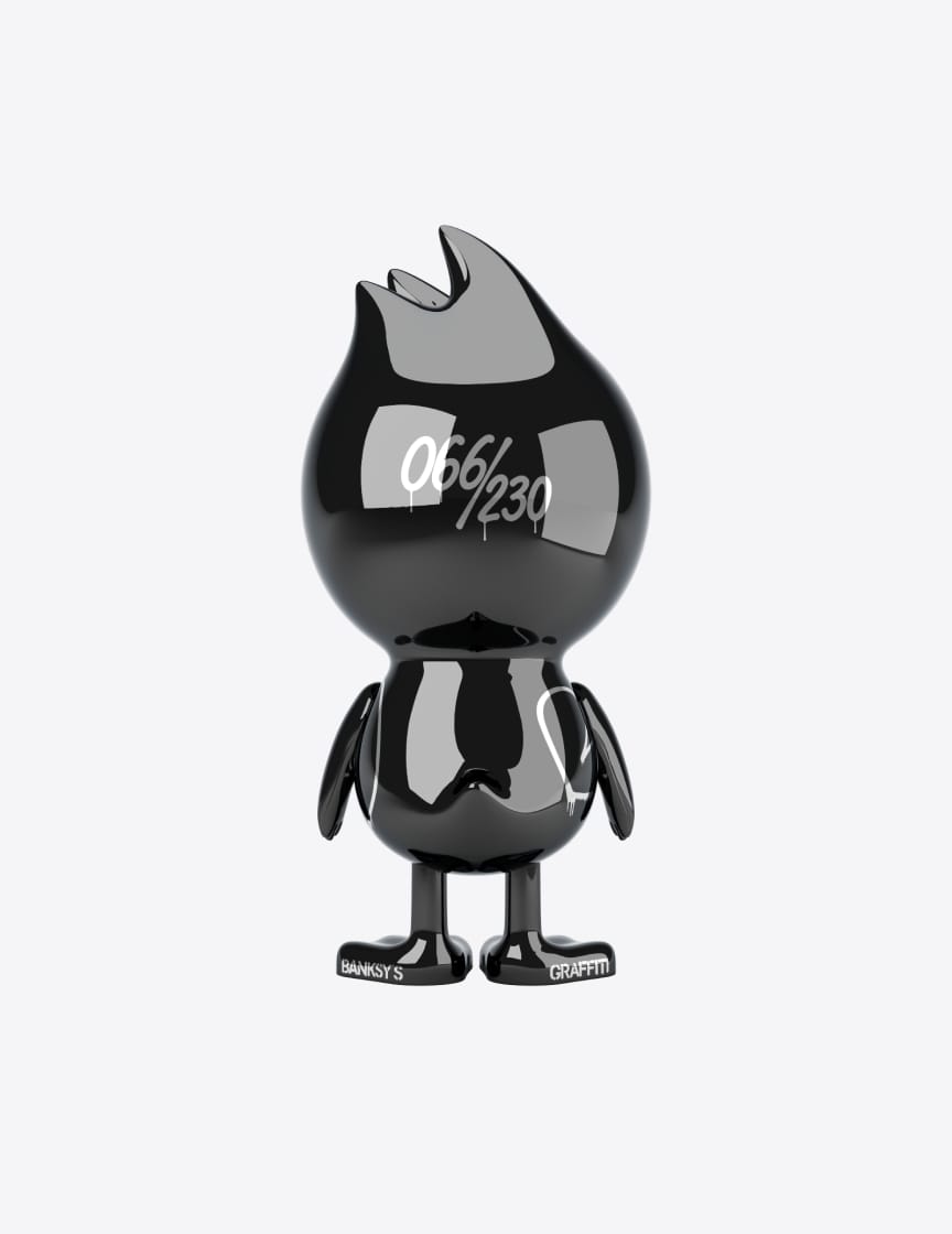 TUD x Banksy's Graffiti Signature — деталь