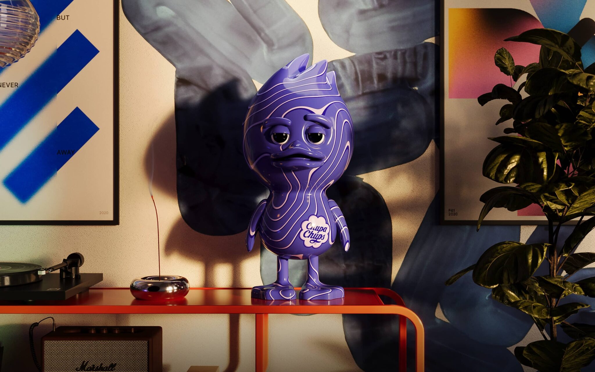 Арт-фигурка TUD x Chupa Chups Duckberry в интерьере — купить в Санкт-Петербурге