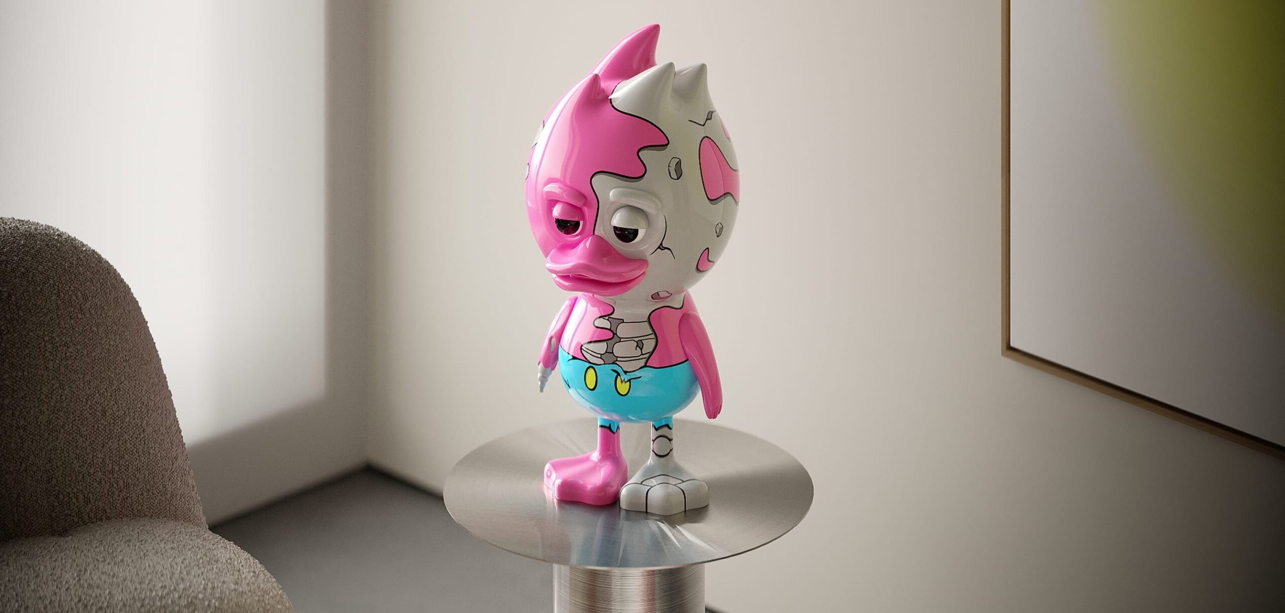 Арт-фигурка TUD x Matt Gondek Candy Crash в интерьере — купить в Санкт-Петербурге