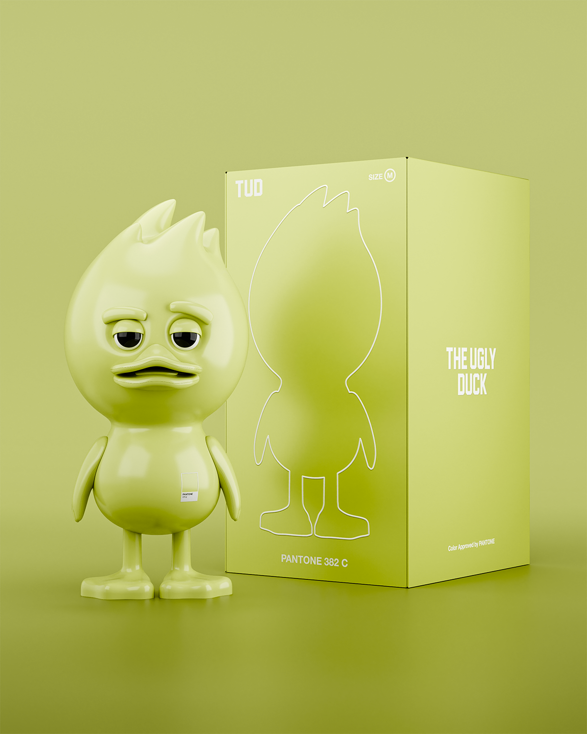 TUD x Pantone 382 C Зелёный — фирменная коробка