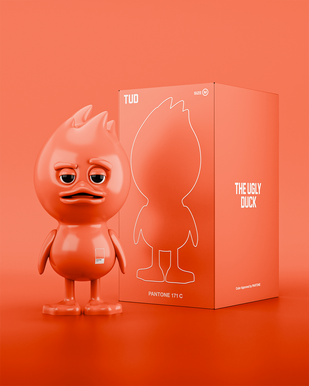 TUD x Pantone 171 C Оранжевый — фирменная коробка