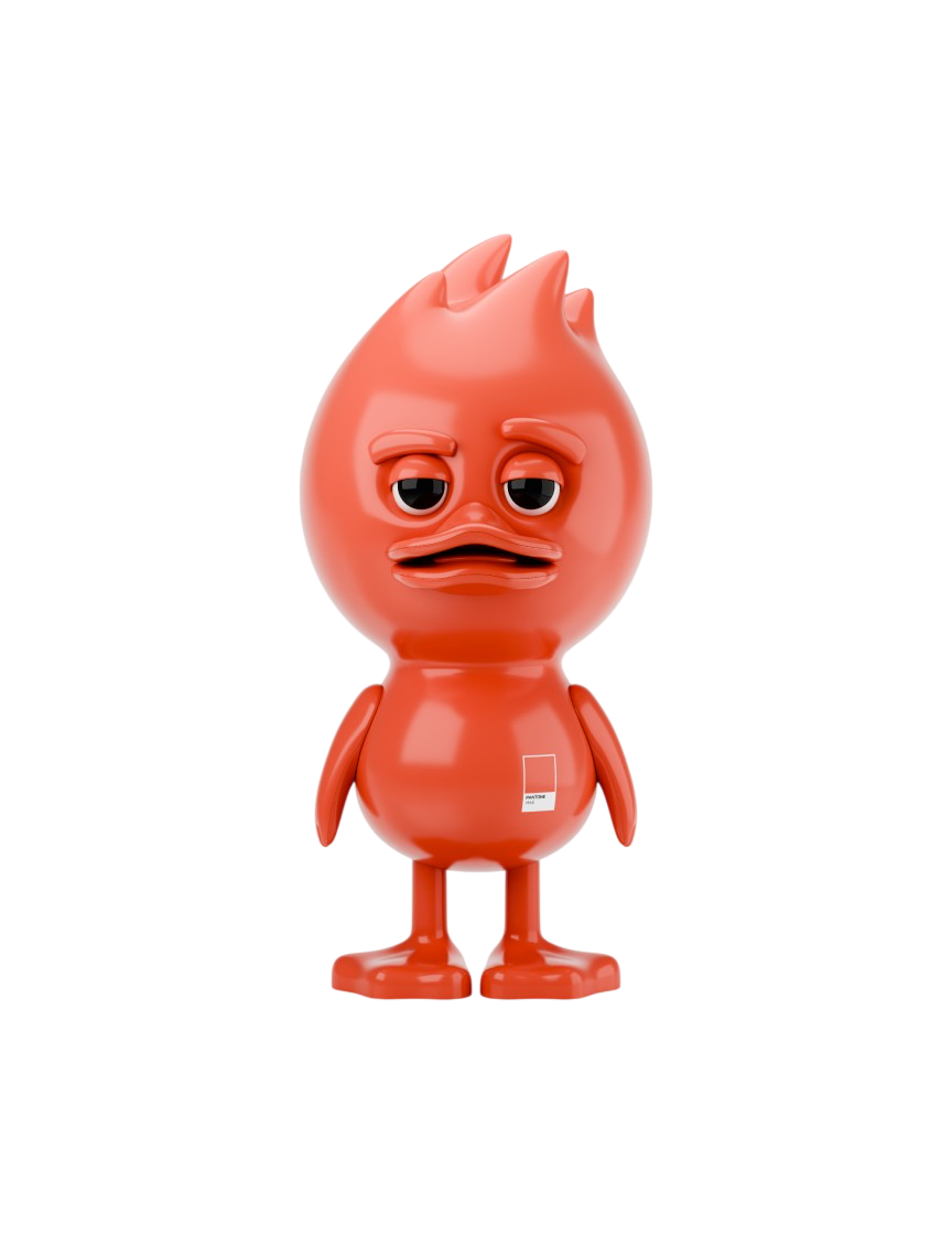 Арт-фигурка TUD TOY x Pantone 171 C оранжевая — купить в Санкт-Петербурге